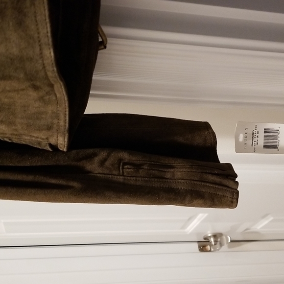 Ralph Lauren Brown Suede Zip Jacket - Picture 10 of 10